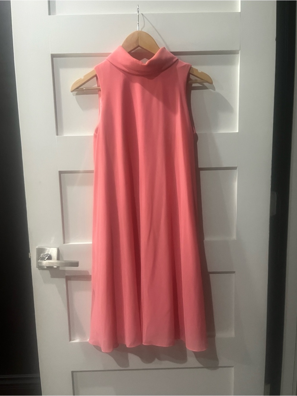 Vince Camuto Coral High-Neck Sleeveless Midi Dress
